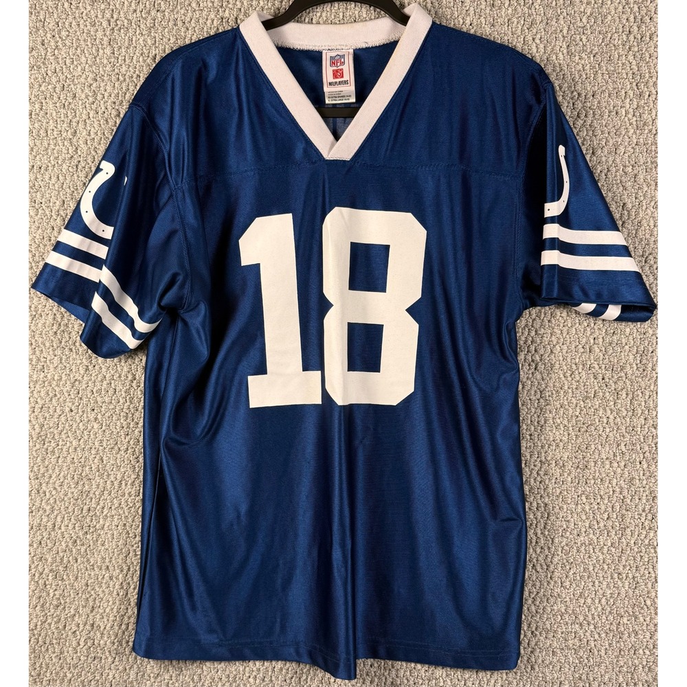 NFL Peyton Manning Indianapolis Colts Jersey Youth XL 18-20 Blue Football Fan